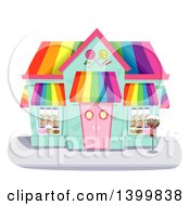 Poster, Art Print Of Colorful Candy Shop Building