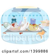 Poster, Art Print Of Sink Piled With Dirty Dishes
