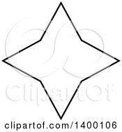 Poster, Art Print Of Black And White Star