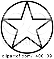 Poster, Art Print Of Black And White Star