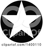 Poster, Art Print Of Black And White Star