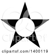 Poster, Art Print Of Black And White Star