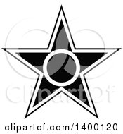 Poster, Art Print Of Black And White Star