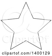 Poster, Art Print Of Black And White Star