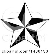 Poster, Art Print Of Black And White Star