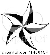 Poster, Art Print Of Black And White Star