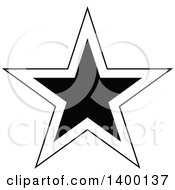 Poster, Art Print Of Black And White Star