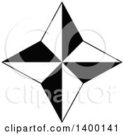 Poster, Art Print Of Black And White Star