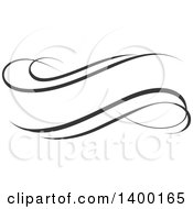 Poster, Art Print Of Black And White Calligraphic Design Element