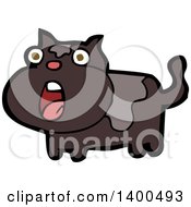 Clipart Of A Cartoon Kitty Cat Royalty Free Vector Illustration