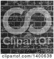 Poster, Art Print Of Background Of A Black Industrial Brick Wall