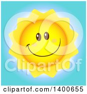 Poster, Art Print Of Happy Sun Smiling