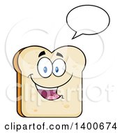 Poster, Art Print Of White Sliced Bread Character Mascot Talking