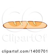 Clipart Of A Loaf Of French Bread Royalty Free Vector Illustration
