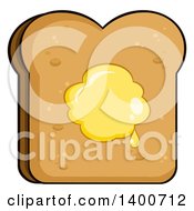 Piece Of Toasted Bread With Butter