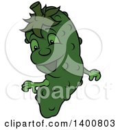 Cartoon Cucumber Character Mascot