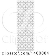 Clipart Of A Vertical Seamless Grayscale Scale Pattern Royalty Free Vector Illustration