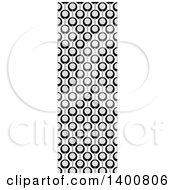 Clipart Of A Vertical Seamless Grayscale Circle Pattern Royalty Free Vector Illustration