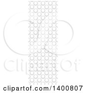 Clipart Of A Vertical Seamless Grayscale Circle Pattern Royalty Free Vector Illustration