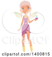 Poster, Art Print Of Blue Eyed Fairy Woman Holding A Potion