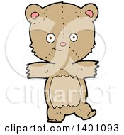 Poster, Art Print Of Cartoon Brown Teddy Bear