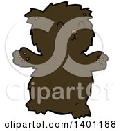 Poster, Art Print Of Cartoon Brown Bear