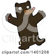 Poster, Art Print Of Cartoon Brown Bear