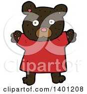 Poster, Art Print Of Cartoon Brown Bear