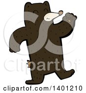 Poster, Art Print Of Cartoon Brown Bear