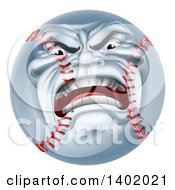 Poster, Art Print Of Furious Baseball Character Mascot