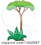 Poster, Art Print Of Prehistoric Tree And Plant