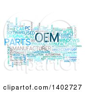 Clipart Of A Parts OEM Tag Word Collage On White Royalty Free Illustration by MacX