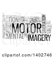 Clipart Of A Motor Activity Tag Word Collage On White Royalty Free Illustration