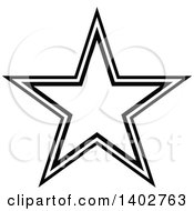 Poster, Art Print Of Black And White Star Design