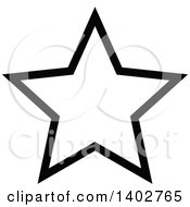 Poster, Art Print Of Black And White Star Design