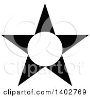 Poster, Art Print Of Black And White Star Design