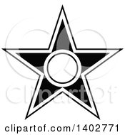 Poster, Art Print Of Black And White Star Design