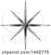 Poster, Art Print Of Black And White Star Design