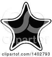 Poster, Art Print Of Black And White Star Design