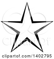 Poster, Art Print Of Black And White Star Design