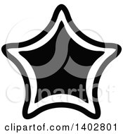 Poster, Art Print Of Black And White Star Design