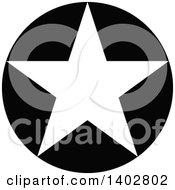 Poster, Art Print Of Black And White Star Design