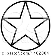 Poster, Art Print Of Black And White Star Design