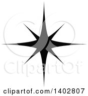 Poster, Art Print Of Black And White Star Design