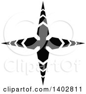 Poster, Art Print Of Black And White Star Design