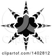 Poster, Art Print Of Black And White Star Design