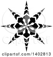 Poster, Art Print Of Black And White Star Design