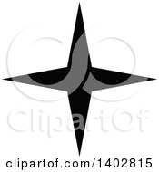 Poster, Art Print Of Black And White Star Design