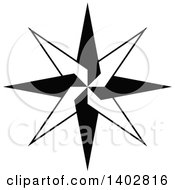 Poster, Art Print Of Black And White Star Design