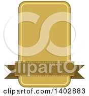 Clipart Of A Banner Retail Label Design Element Royalty Free Vector Illustration
